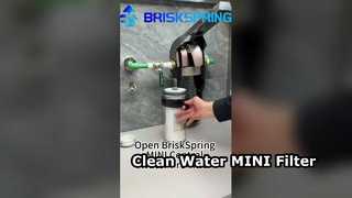 Aprire il prefiltro dell'acqua centrale BriskSpring MINI