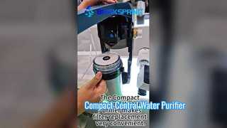 Il purificatore d'acqua centralizzato compatto rende la sostituzione del filtro molto comoda.