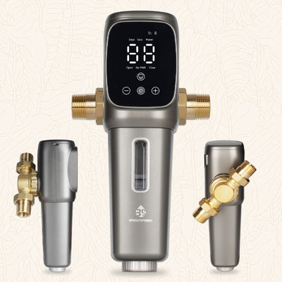 NSF Certified Clear Bottle Sunlight Protective Cover ABS Automatic Spin Down Water Pre Filter