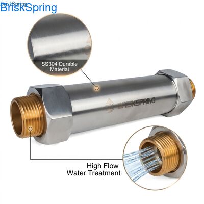 Addolcitore per acqua da 1" per tutta la casa, portata 1-2 tonnellate/ora, materiale SS304