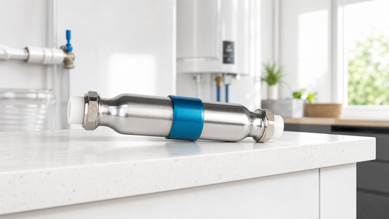 Descaler fisico senza sale con design in linea compatto per il controllo di scala di tutta la casa - non è necessaria elettricità