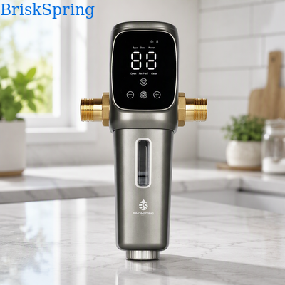 Prefiltro idrico completamente automatico per tutta la casa con filtrazione di precisione di 40 micron e alto flusso di 6 T/H