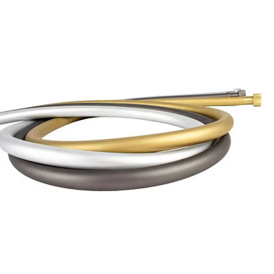 Briskspring tubo di doccia flessibile silicone oro spazzolato