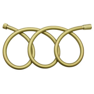 Briskspring tubo di doccia flessibile silicone oro spazzolato