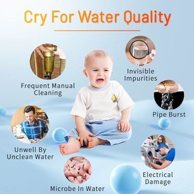 Acciaio inossidabile di qualità alimentare schermo di acqua pre-filtro acqua del rubinetto ad alto flusso sistema di depurazione domestica sicura