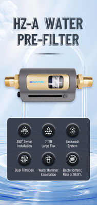 Filtro per acqua orizzontale con controlavaggio automatico ad alto flusso per uso domestico e commerciale, rimozione affidabile di sedimenti e impurità