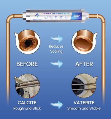 Ammorbiditore d'acqua anti-intasamento privo di sale con materiale resistente alla corrosione sicuro e durevole
