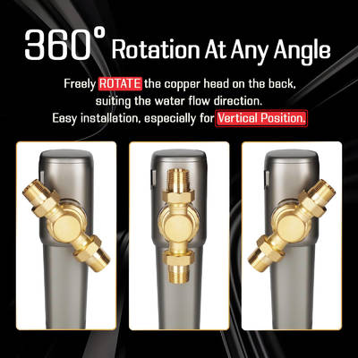 NSF Certified Intelligent Touch Screen Anti Freeze Water Prefilter with 1-99 Days Adjustable Cleaning Interval and Automatic Spin Down Filter