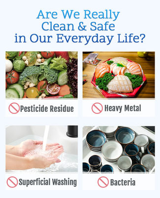 Prolunga rubinetto a micro nano bolle rotante a 360° con cento miliardi di bolle per litro e diametro delle bolle di 0,001-0,1 mm per una pulizia profonda ad alta efficienza