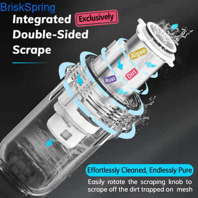 Prefiltro per acqua da 3/4 di pollice con portata di 5T/H e design autopulente per uso domestico