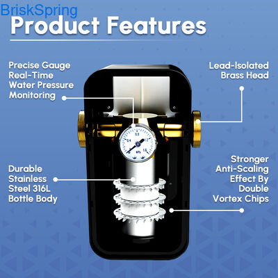 Discaler Acqua Trattamento anti calcareo, Climatizzatore d'acqua dura eco-compatibile per tutta la casa idraulica