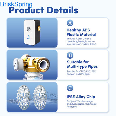 Discaler Acqua Trattamento anti calcareo, Climatizzatore d'acqua dura eco-compatibile per tutta la casa idraulica