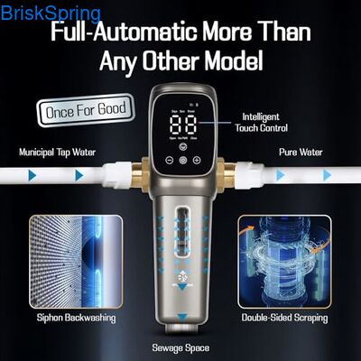 Prefiltro per acqua a rete in acciaio inossidabile 316L con portata elevata 6T/H e controllo touch intelligente