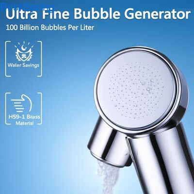 Generatore di bolle ultrafine con 100 miliardi di bolle per litro, risparmio dell'acqua del 20% e materiale in ottone H59-1
