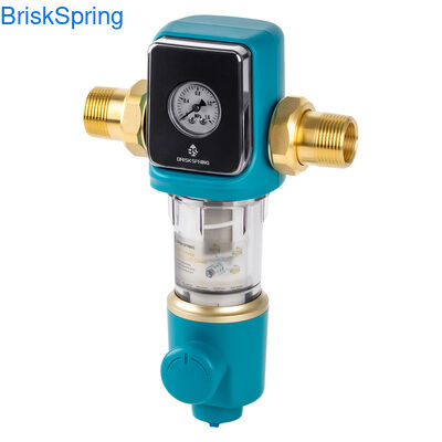 Prefiltro di acqua per tutta la casa leggero con struttura anti-blocco in acciaio inossidabile di qualità alimentare e portata di 22 GPM