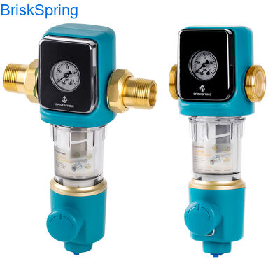 Prefiltro di acqua per tutta la casa leggero con struttura anti-blocco in acciaio inossidabile di qualità alimentare e portata di 22 GPM