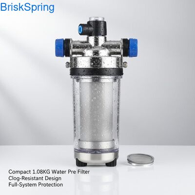 Compact 1.08KG Water Pre Filter with Clog-Resistant Design and Full-System Protection (Filtro per l'acqua compatto da 1.08KG con design resistente al blocco e protezione completa del sistema)