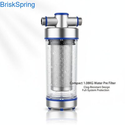 Compact 1.08KG Water Pre Filter with Clog-Resistant Design and Full-System Protection (Filtro per l'acqua compatto da 1.08KG con design resistente al blocco e protezione completa del sistema)