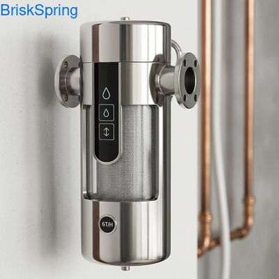 Prefiltro ad alta portata 6T H 316L in acciaio inossidabile per tutta la casa con controllo tattile