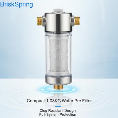 Compact 1.08KG Water Pre Filter with Clog-Resistant Design and Full-System Protection (Filtro per l'acqua compatto da 1.08KG con design resistente al blocco e protezione completa del sistema)