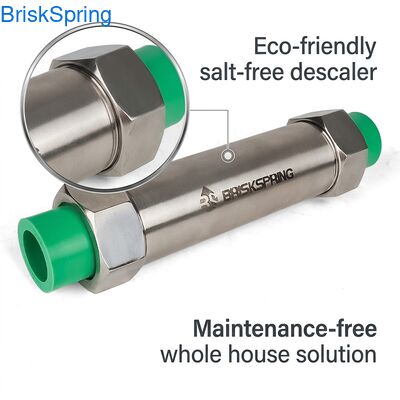 Climatizzatore di acqua senza sale per tutta la casa. Prevenzione a scala eco-compatibile per una pelle, capelli e elettrodomestici più sani.