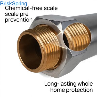 Climatizzatore di acqua senza sale per tutta la casa. Prevenzione a scala eco-compatibile per una pelle, capelli e elettrodomestici più sani.