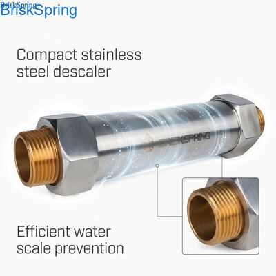 Addolcitore d'acqua compatto DN25 con filettatura da 3/4", alloggiamento in acciaio inossidabile