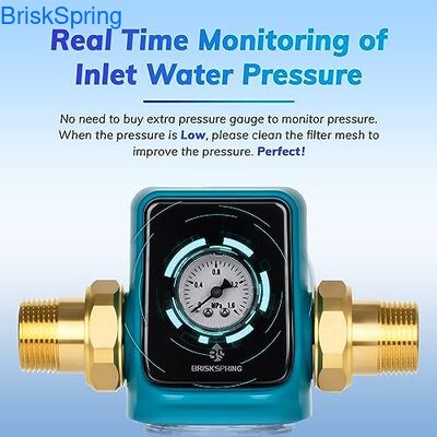 Filtro di acqua per sedimenti a rotazione completa con pre-filtro riutilizzabile da 40 e 300 micron