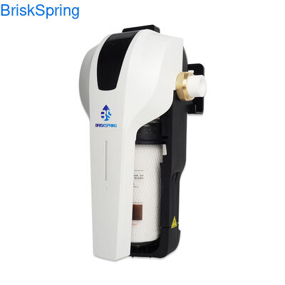 Purificatore d'acqua centrale compatto, alto flusso di 15L/min, cartuccia di cambio rapido di 3 secondi, indicatore di filtro intelligente, protezione dell'acqua compatta per l'intera casa
