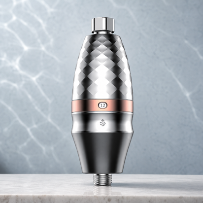 Filtro ad alto flusso di acqua per doccia in linea da 16L/min per la riduzione del cloro con cartuccia sostitutiva