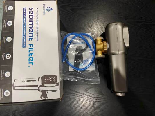 Prefiltro idrico completamente automatico per tutta la casa con filtrazione di precisione di 40 micron e maglia in acciaio inossidabile SUS 316L