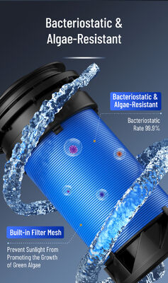 BriskSpring HZ-D 40 micron Prefiltro per sedimenti per tutta la casa con flusso di 7 T/H e installazione girevole a 360 gradi