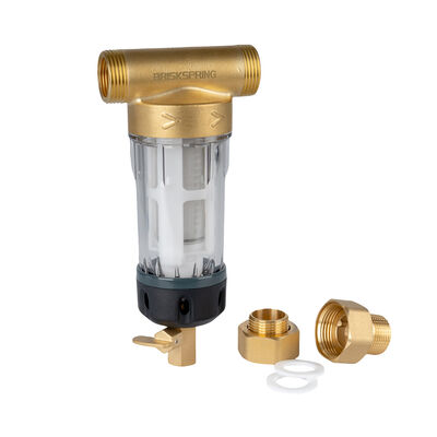 Prefiltro per acqua di sedimenti con filtrazione da 40 micron, riutilizzabile per uso domestico e di qualità alimentare SS316L