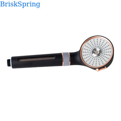 Luxury Black Rose Gold Micro Nano Bubble Shower Head con 3 modalità di spruzzatura e tecnologia di risparmio idrico