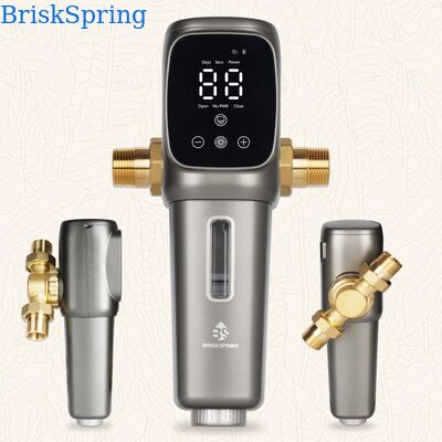 Prefiltro idrico completamente automatico per tutta la casa con filtrazione di precisione di 40 micron e alto flusso di 6 T/H