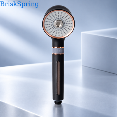 Black Rose Gold Micro Nano Bubble Shower Head 3 modalità di spruzzatura Acqua risparmio doccia portatile