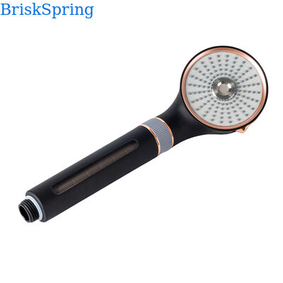 Black Rose Gold Micro Nano Bubble Shower Head 3 modalità di spruzzatura Acqua risparmio doccia portatile