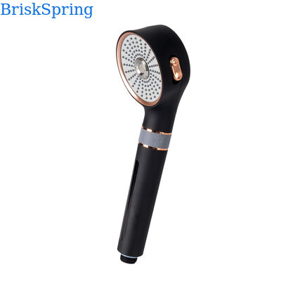 Black Rose Gold Micro Nano Bubble Shower Head 3 modalità di spruzzatura Acqua risparmio doccia portatile