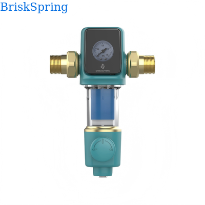 Whole House Water Filter Sediment Pre Filter with 40 Micron Filtration Manual Backwash and Stacked Disc Technology