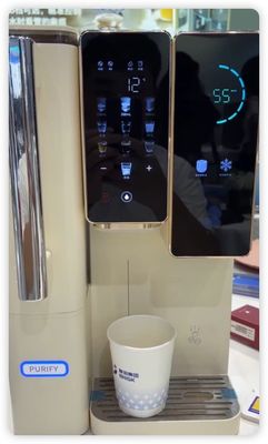 Erogatore d'acqua da banco All-in-One con fabbricatore di ghiaccio | Acqua calda e fredda istantanea