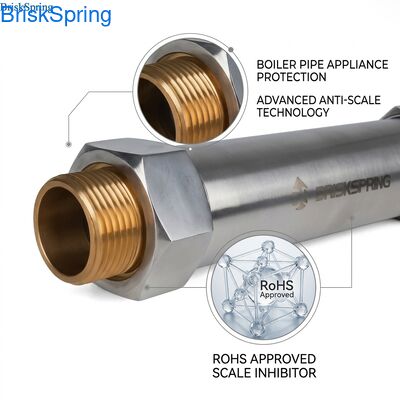 Sistema anticalcare senza sale, condizionatore d'acqua anticalcare per caldaie, tubi e elettrodomestici, approvato RoHS 0,15MPa