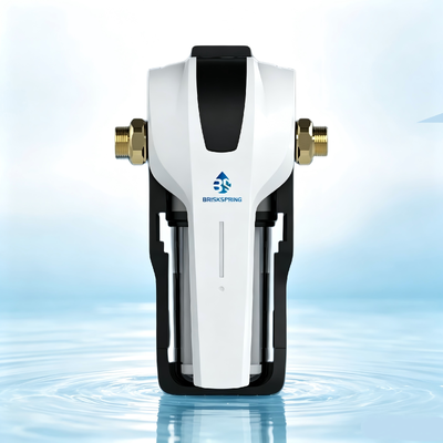 Purificatore d'acqua centrale compatto con flusso elevato da 15L/min, cartuccia a cambio rapido in 3 secondi e indicatore intelligente del filtro per la protezione dell'acqua dell'intera casa