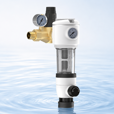 BriskSpring N1-8A-BS 40 Micron Sediment Pre-Filter con doppio controllo della pressione e retrolavaggio manuale