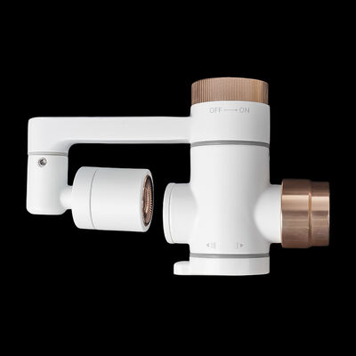 BriskSpring JP-002 Rose Gold Micro-Nano Bubble Faucet Filter con aeratore girevole a 360° e cartuccia sostitutiva