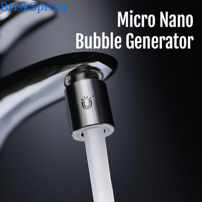 Aeratore per rubinetto con micro-nanobolle a rotazione multi-snodo da 1440° con concentrazione di bolle di 1,09 × 10⁸ ± 1,65 × 10⁷ particelle/ml e costruzione in ottone H59-1 + acciaio inossidabile SUS304