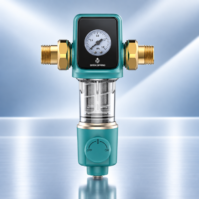 Filtro Preliminare per Acqua per Tutta la Casa di Decima Generazione con Precisione di Filtrazione di 40 µm, Raschiatura Azionata dall'Acqua e Filtro a Rete Riutilizzabile