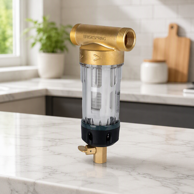 Prefiltro per acqua di sedimenti con filtrazione da 40 micron, riutilizzabile per uso domestico e di qualità alimentare SS316L