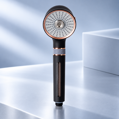 Black Rose Gold Micro Nano Bubble Shower Head 3 modalità di spruzzatura Acqua risparmio doccia portatile
