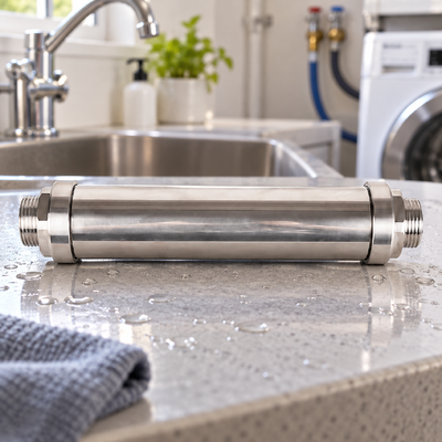 Addolcitore d'acqua chimico senza sale con sistema di prevenzione del calcare a polarizzazione ionica
